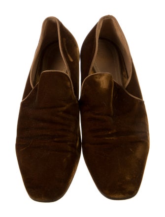 The Row Velvet Loafers