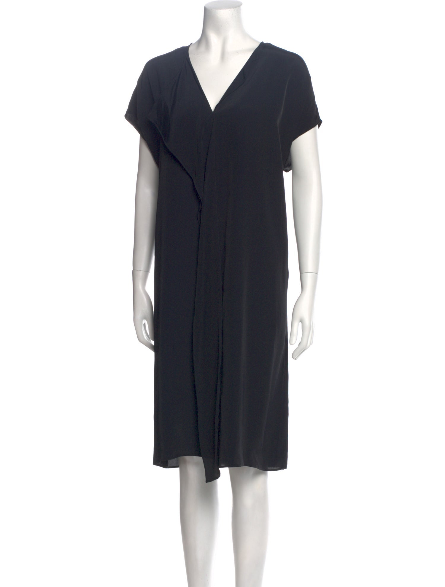 The Row V-Neck Knee-Length Dress