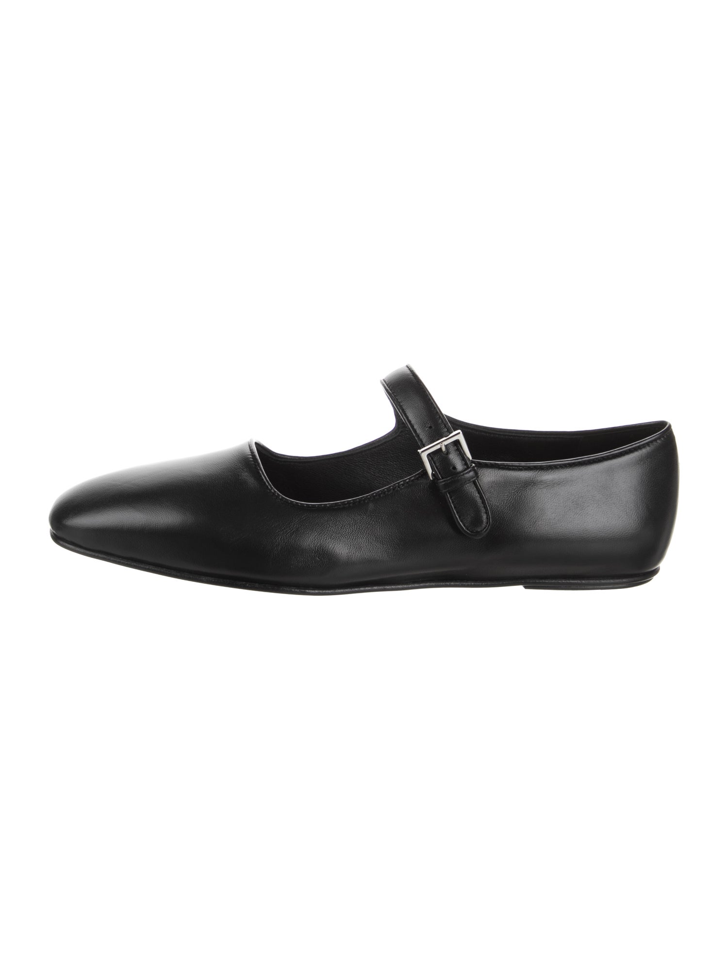The Row Ava Leather Mary Jane Flats
