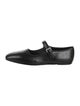 The Row Ava Leather Mary Jane Flats