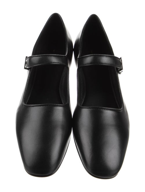 The Row Ava Leather Mary Jane Flats