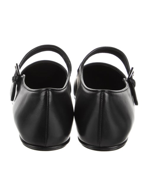 The Row Ava Leather Mary Jane Flats