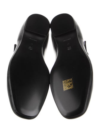 The Row Ava Leather Mary Jane Flats