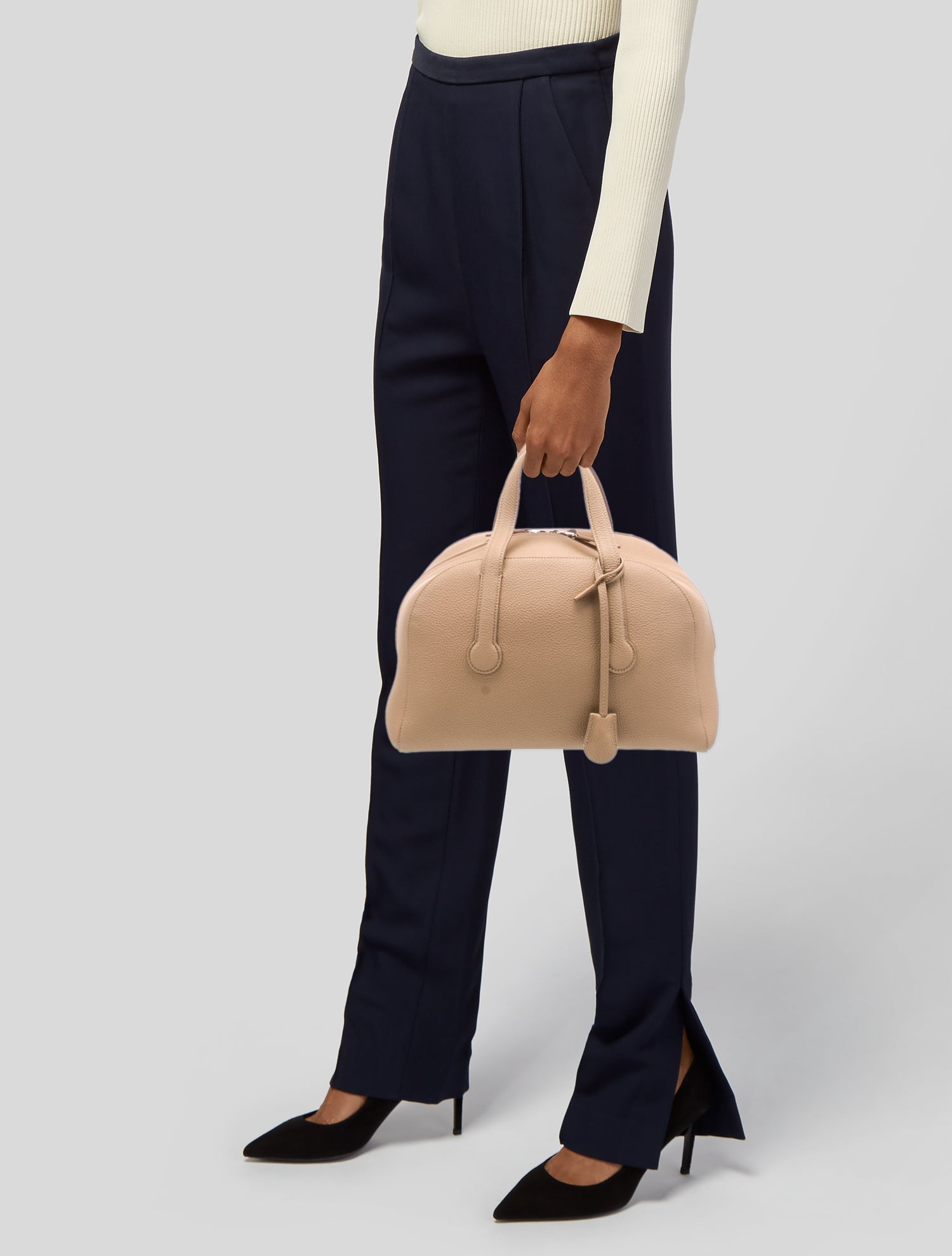 The Row Leather Sporty Bowler 12