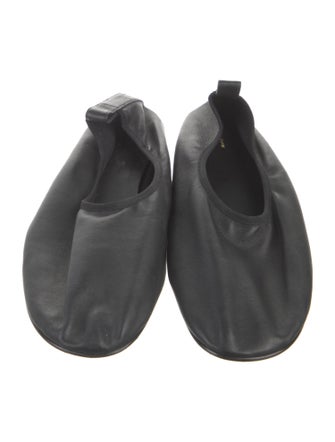 The Row Ozzy Leather Ballet Flats