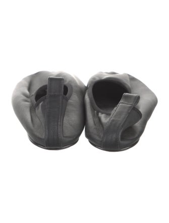 The Row Ozzy Leather Ballet Flats