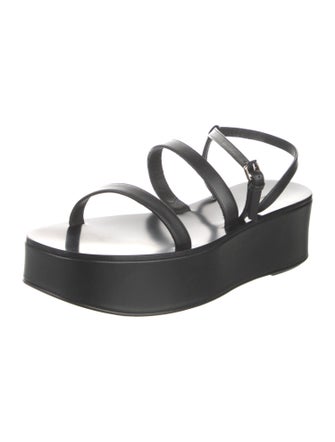 The Row Leather Slingback Sandals
