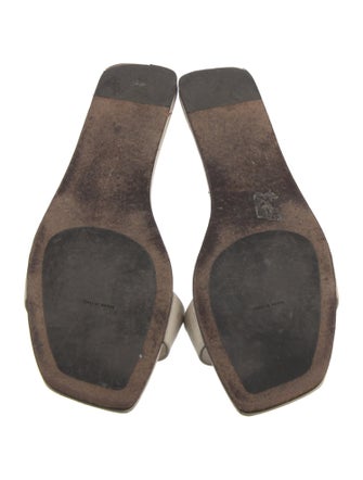 The Row Leather Slides