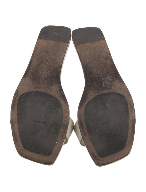 The Row Leather Slides