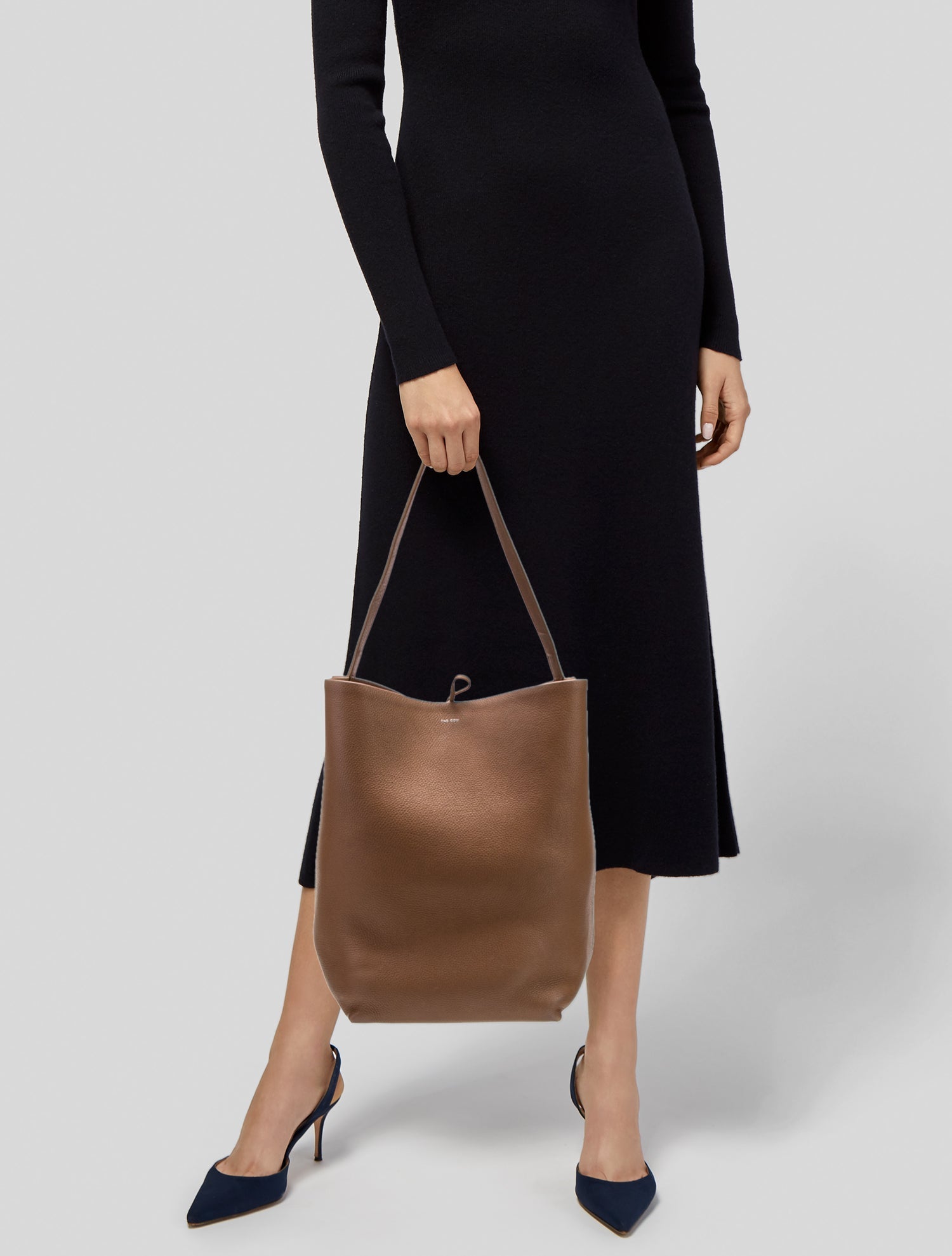 The Row Leather Large N/S Park Tote