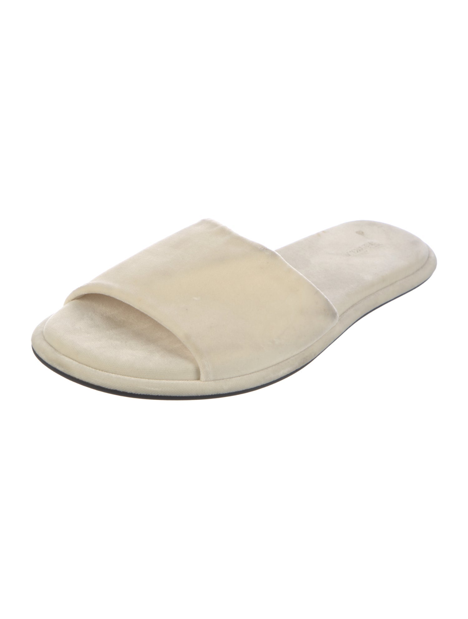 The Row Velvet Slides
