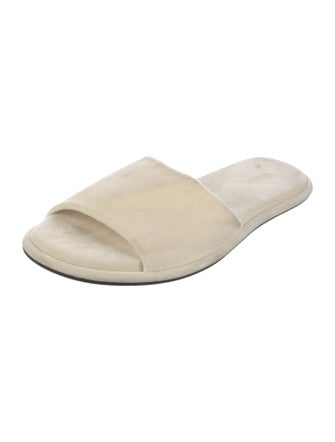The Row Velvet Slides