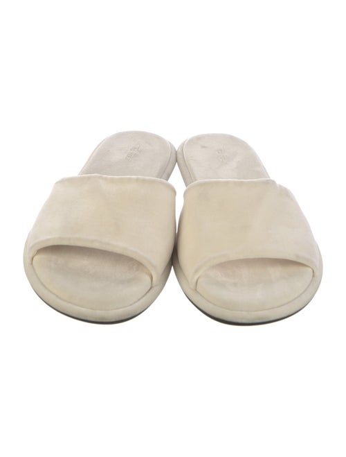 The Row Velvet Slides