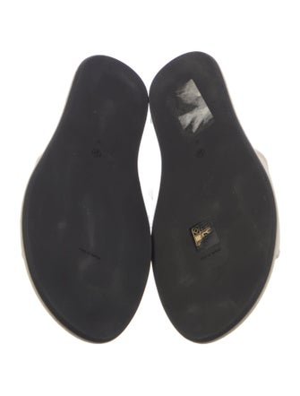 The Row Velvet Slides