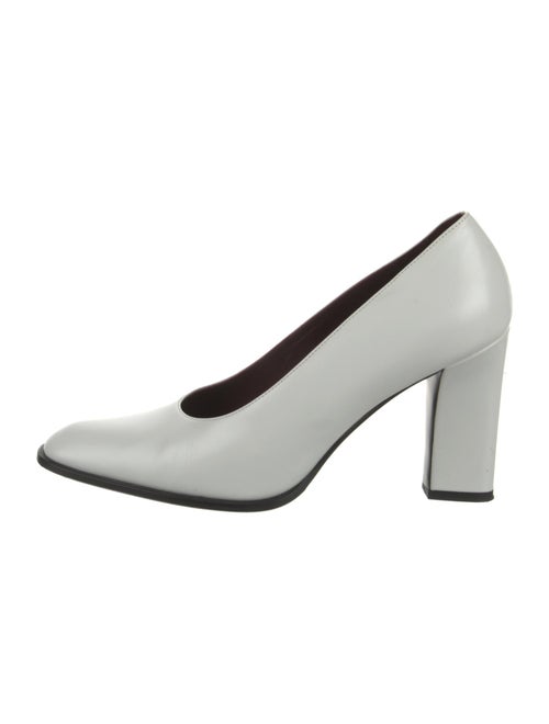 The Row Olivia Leather Pumps