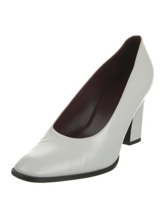 The Row Olivia Leather Pumps