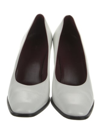 The Row Olivia Leather Pumps