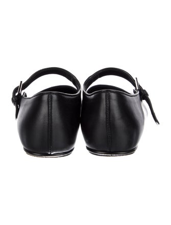 The Row Ava Leather Mary Jane Flats