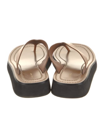 The Row Ginza Leather Slides