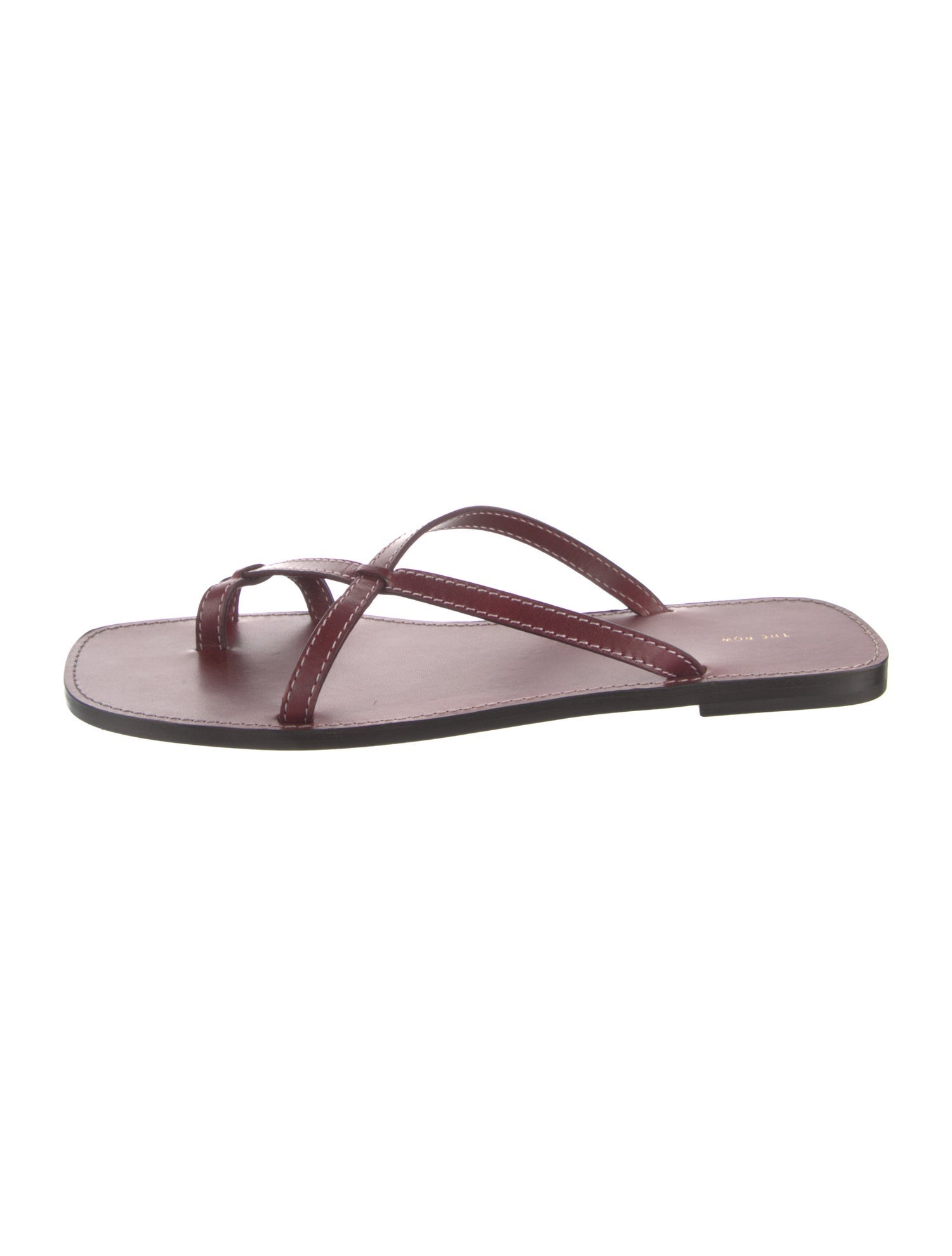 The Row Link Leather Slides
