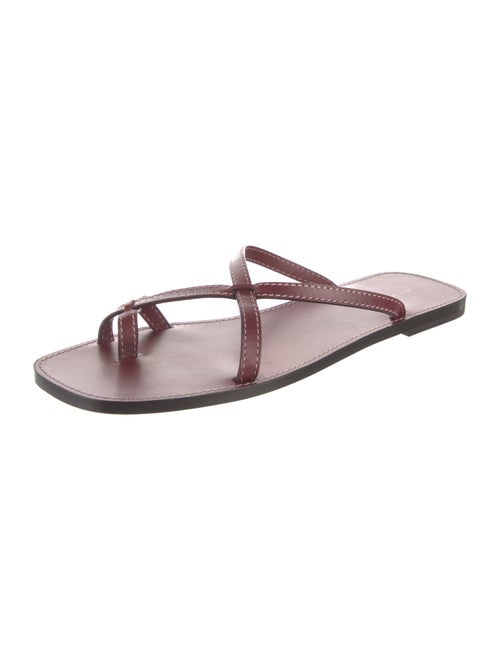 The Row Link Leather Slides