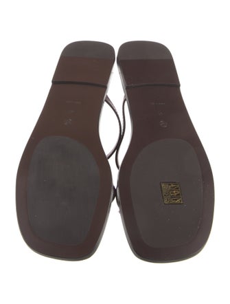 The Row Link Leather Slides