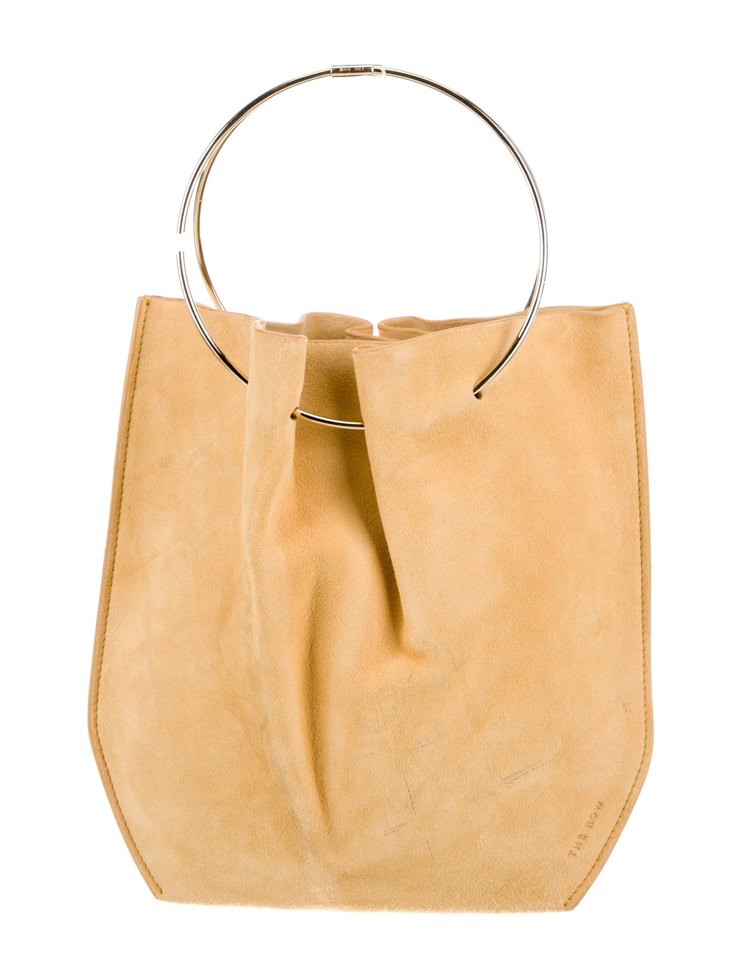 The Row Suede Flat Micro Circle