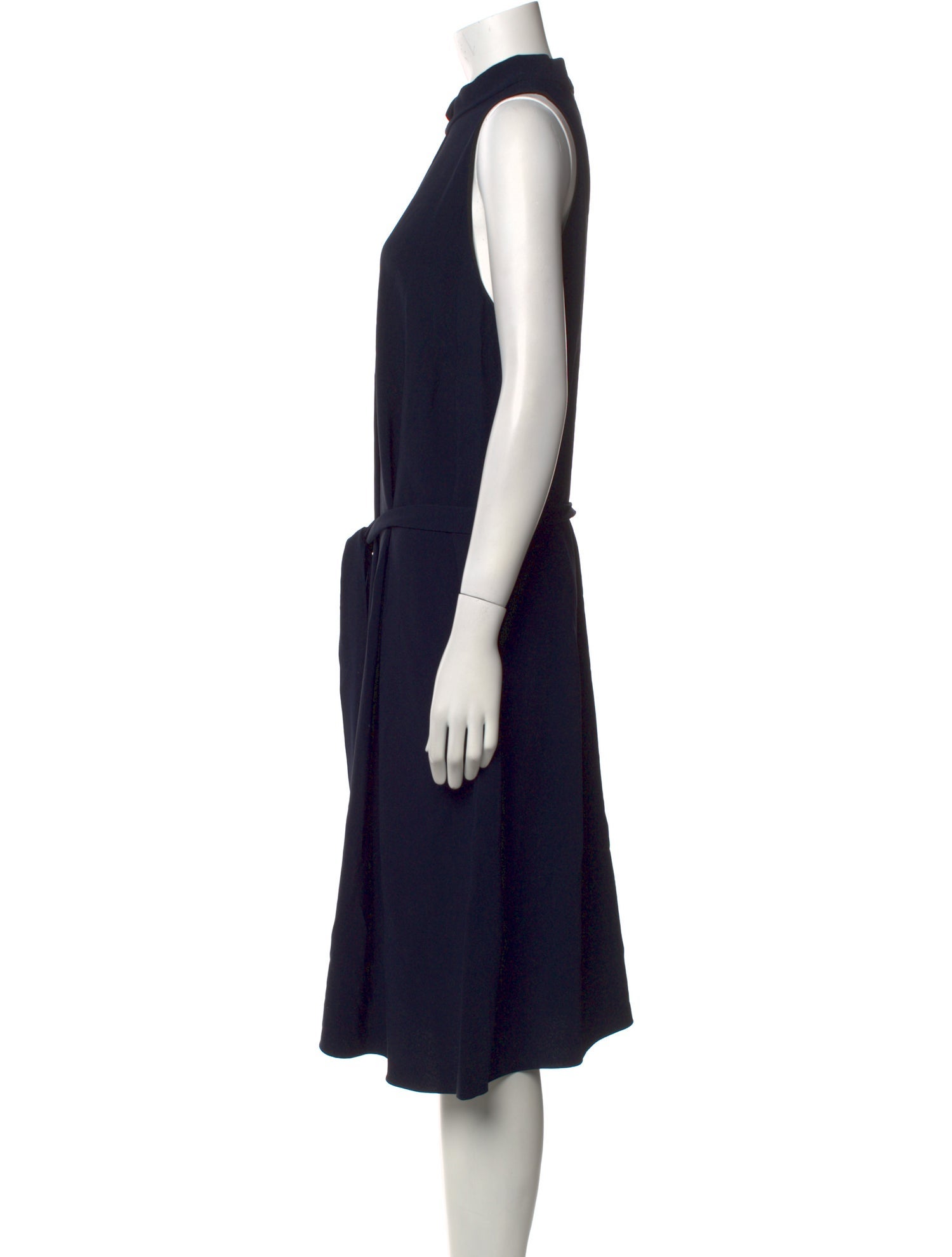 The Row Mock Neck Midi Length Dress