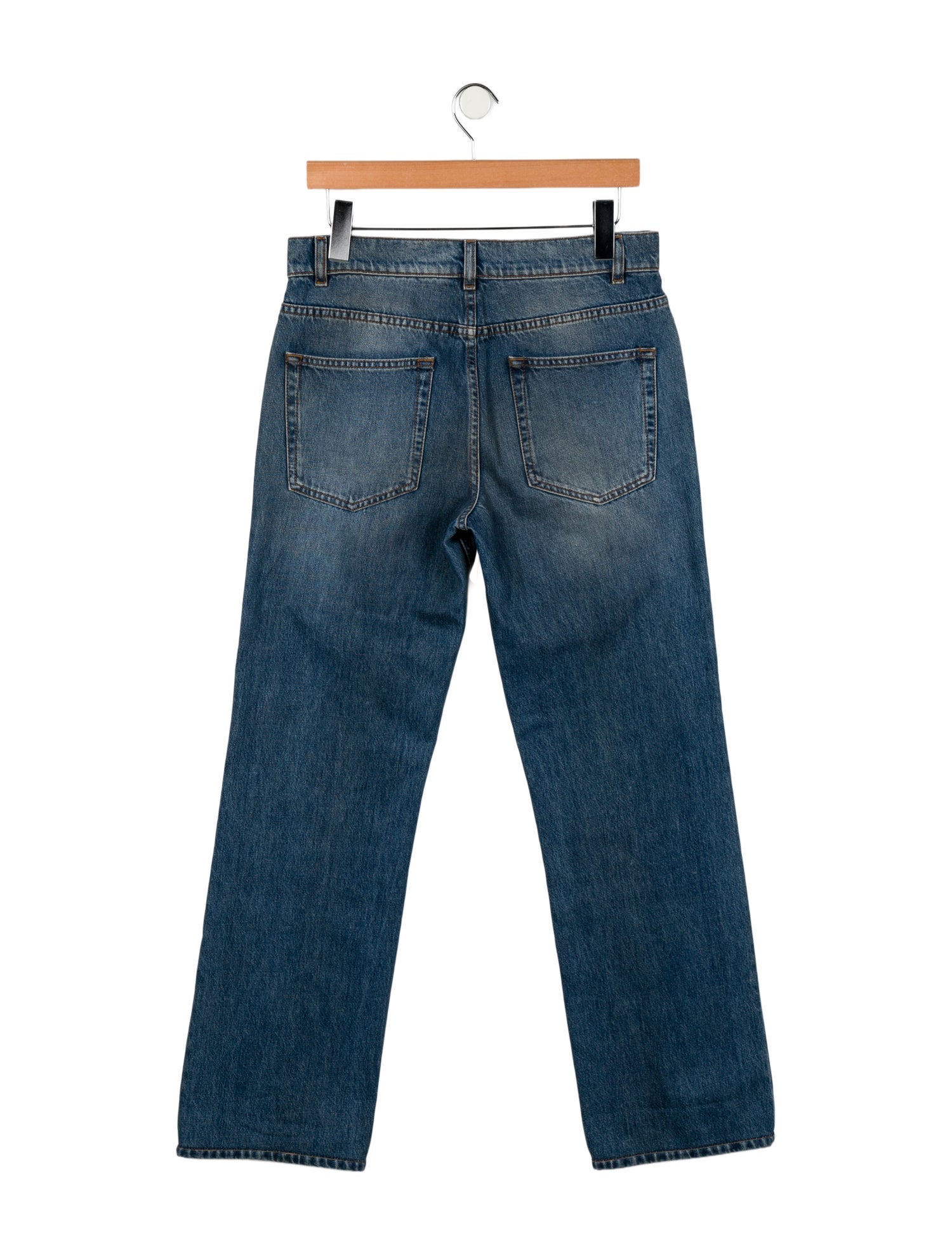 The Row Mid-Rise Wide Leg Jeans