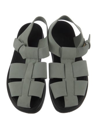 The Row Fisherman Suede Slingback Sandals