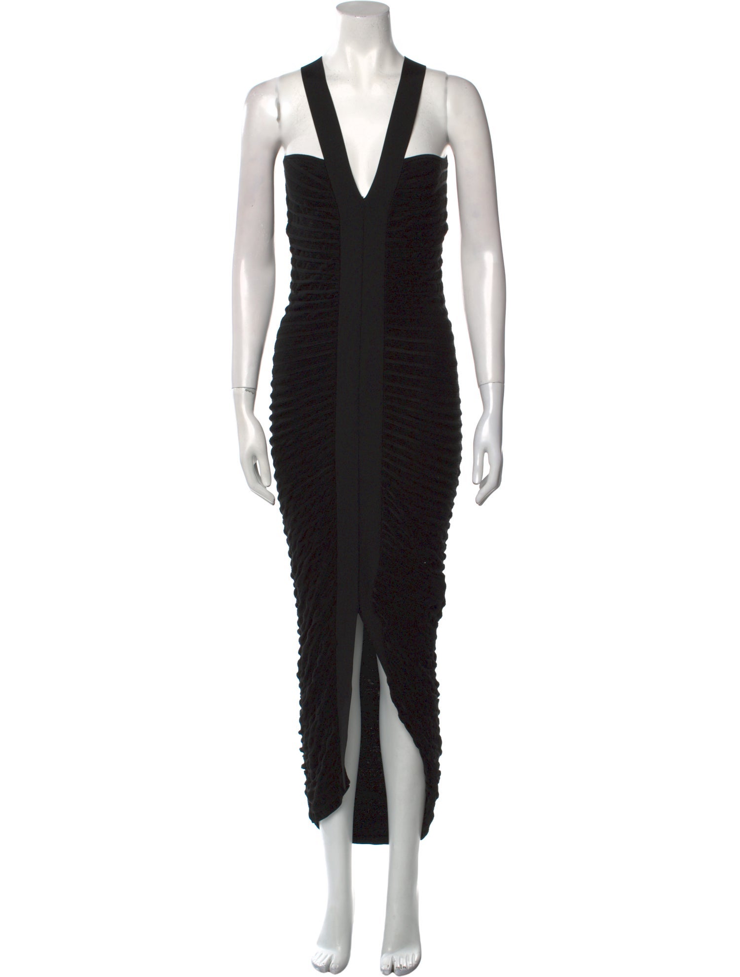 The Row V-Neck Midi Length Dress