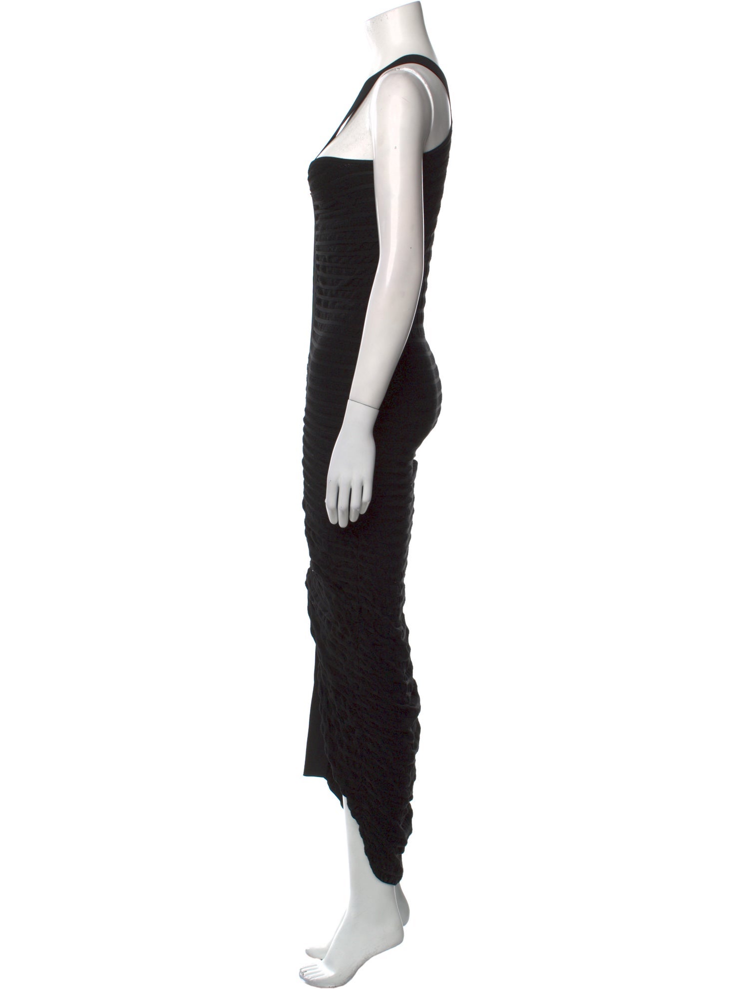 The Row V-Neck Midi Length Dress