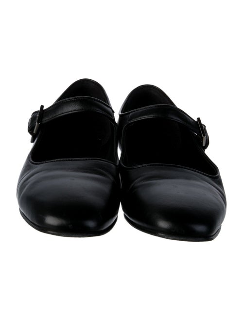 The Row Ava Leather Mary Jane Flats