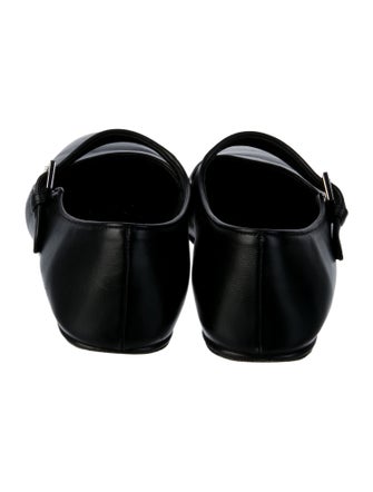 The Row Ava Leather Mary Jane Flats