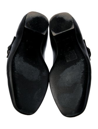 The Row Ava Leather Mary Jane Flats