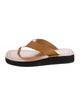 The Row Ginza Leather Flip Flops