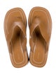 The Row Ginza Leather Flip Flops