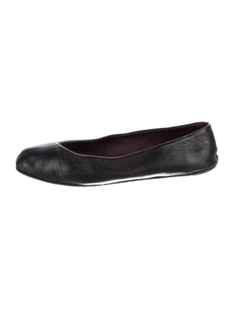 The Row Leather Ballet Flats