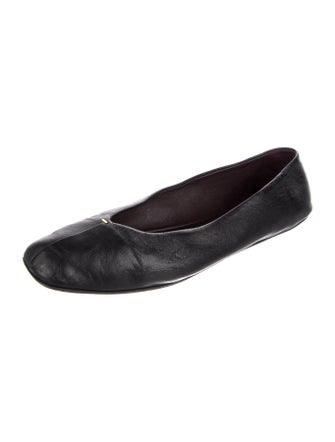 The Row Leather Ballet Flats