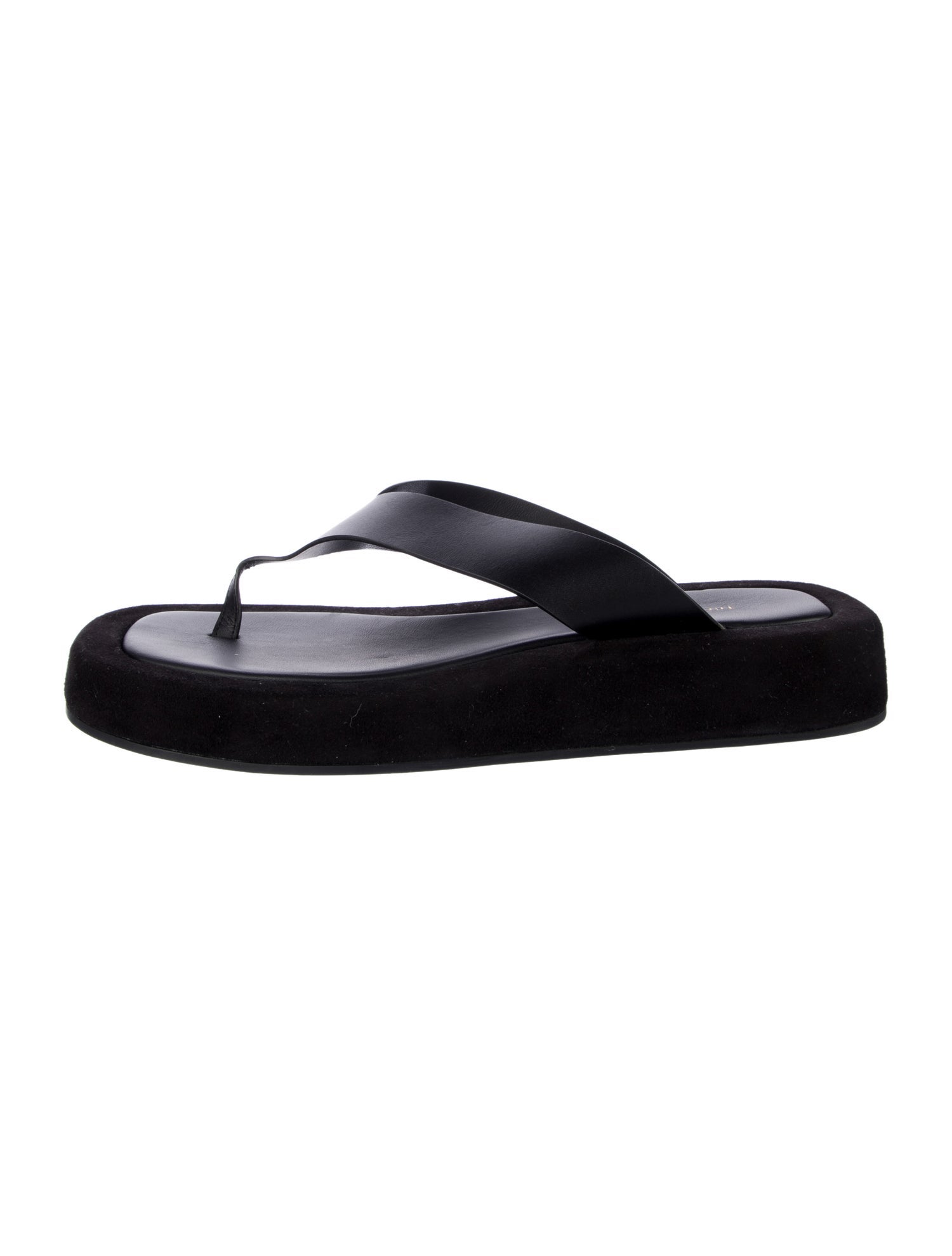 The Row Leather Flip Flops