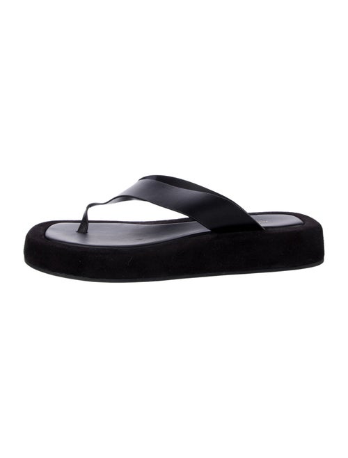 The Row Leather Flip Flops