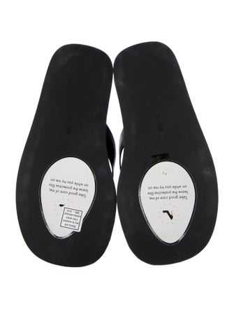 The Row Leather Flip Flops