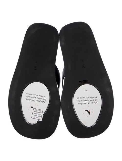 The Row Leather Flip Flops
