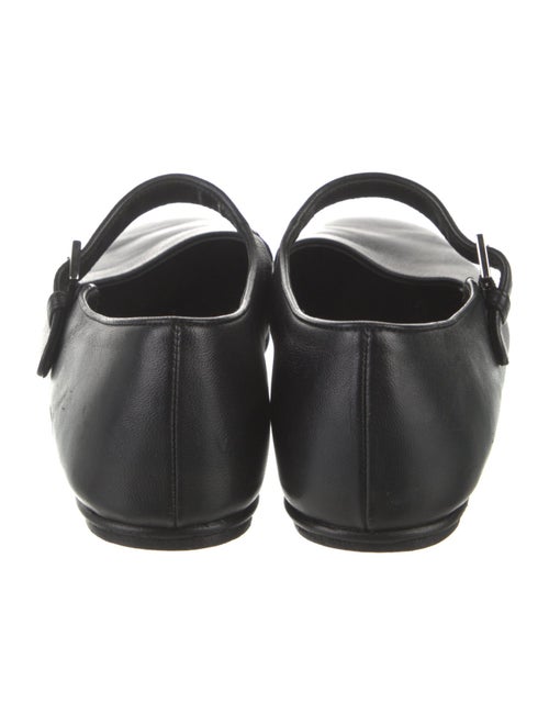 The Row Leather Mary Jane Flats
