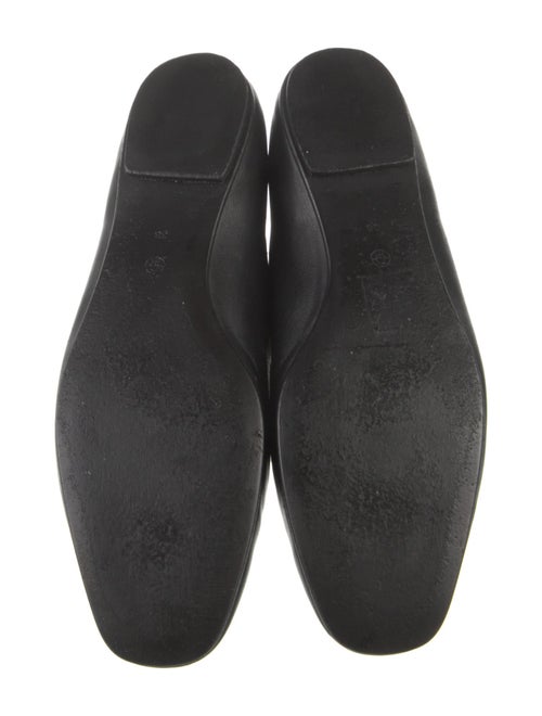 The Row Leather Mary Jane Flats