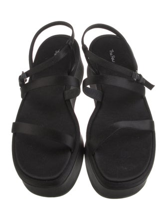 The Row Satin Slingback Sandals