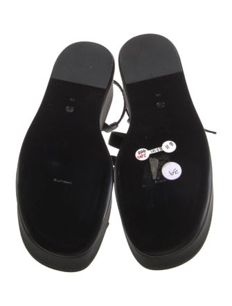 The Row Satin Slingback Sandals