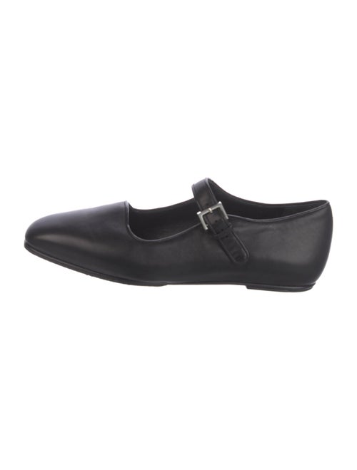 The Row Ava Leather Mary Jane Flats
