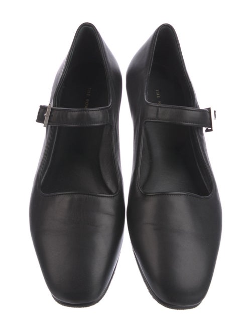The Row Ava Leather Mary Jane Flats