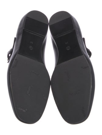 The Row Ava Leather Mary Jane Flats